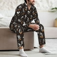 thumbnail image 6 of KLL Jumping Skull Sleepwear Mens Flannel Pajamas,Long Cotton Pj Set, 6 of 7