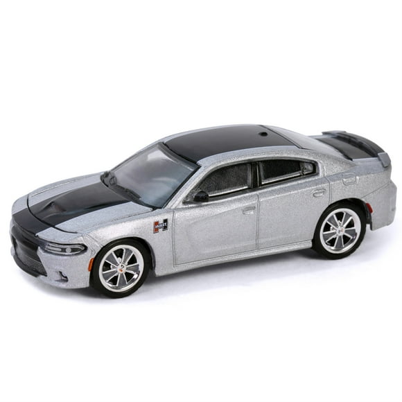 2018 Dodge Charger SRT 392 Silver Metallic with Black Stripe "Mr. Norm Heritage GSS Charger" "Hobby Exclusive" Series 1/64 Diecast Model Car by Greenlight