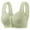 Green, variant on CFLVAEK Front Closure Bras for Senior Women Comfort Full Coverage Push Up Everyday Bras Comfy Breathable Wireless Bralette for Big Bust Beige 40/90