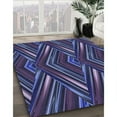 thumbnail image 3 of Ahgly Company Machine Washable Indoor Round Transitional Slate Blue Area Rugs, 8' Round, 3 of 7