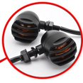 thumbnail image 3 of 2 luces intermitentes halógenas para motocicleta, 12 V, impermeables, rojas, universales, para motocicletas, scooters, cuatriciclos, cruceros, cafés, corredores, todoterreno, 3 of 3