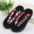 thumbnail image 7 of Traditional Japanese Clogs Slippers Geta Sandals Round 40 Black Round 40, 7 of 7