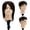 Black-13"B, variant on LAJOLLIA Barber Mannequin Head, 8" Male Mannequin Head 100% Real Human Hair With Beard, Professional Training Doll Manikin Head for Practicing Hair Cutting and Styling, Black