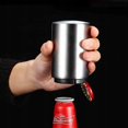 thumbnail image 2 of Abridor de botellas de cerveza, abrebotellas automático con imán, acero inoxidable, con atrapasueños (2 piezas) oso de fresa  Hogar, 2 of 2