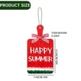 thumbnail image 3 of Wall hangs,3 Watermelon Hanging Signs Watermelon Door Hanger Wood Welcome Door Sign Happy Summer Watermelon Plaque For Front Door Wreath Home Wall Decor With Hanging Rope, 3 of 9
