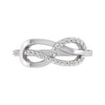 thumbnail image 5 of TimeLe$$ Classics 14K White Gold Diamond Infinity Ring (Ring Size 9), 5 of 6
