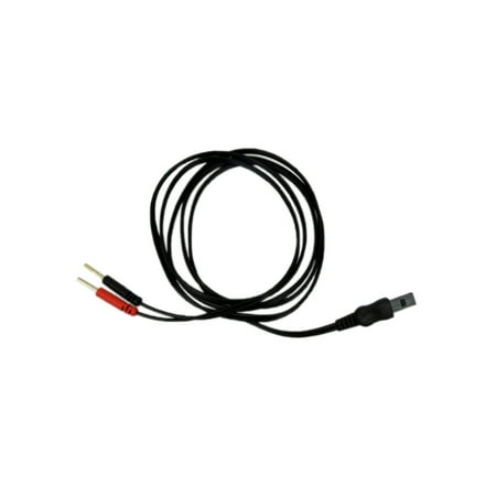 TENS Unit Lead Wires - Flat Pin Connector-Black