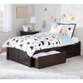 thumbnail image 1 of AFI Concord Twin XL Storage Solid Wood Platform Bed in Espresso, 1 of 8