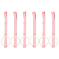 6 Pcs Water Bottle Holder Lanyard, Crossbody Water Bottle Sling Strap with Ring for Carrying Bottles Holder Shoulder for Outdoor Hiking Camping, Pink