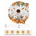 thumbnail image 6 of 13 Inch Round Placemats Set of 6, Orange Yellow Pumpkin Fall Non Slip Heat Insulation PP Table Mats, Thanksgiving Leaves Grey Plaid Washable Place Mats for Kitchen Dining Party Table Decor, 6 of 7