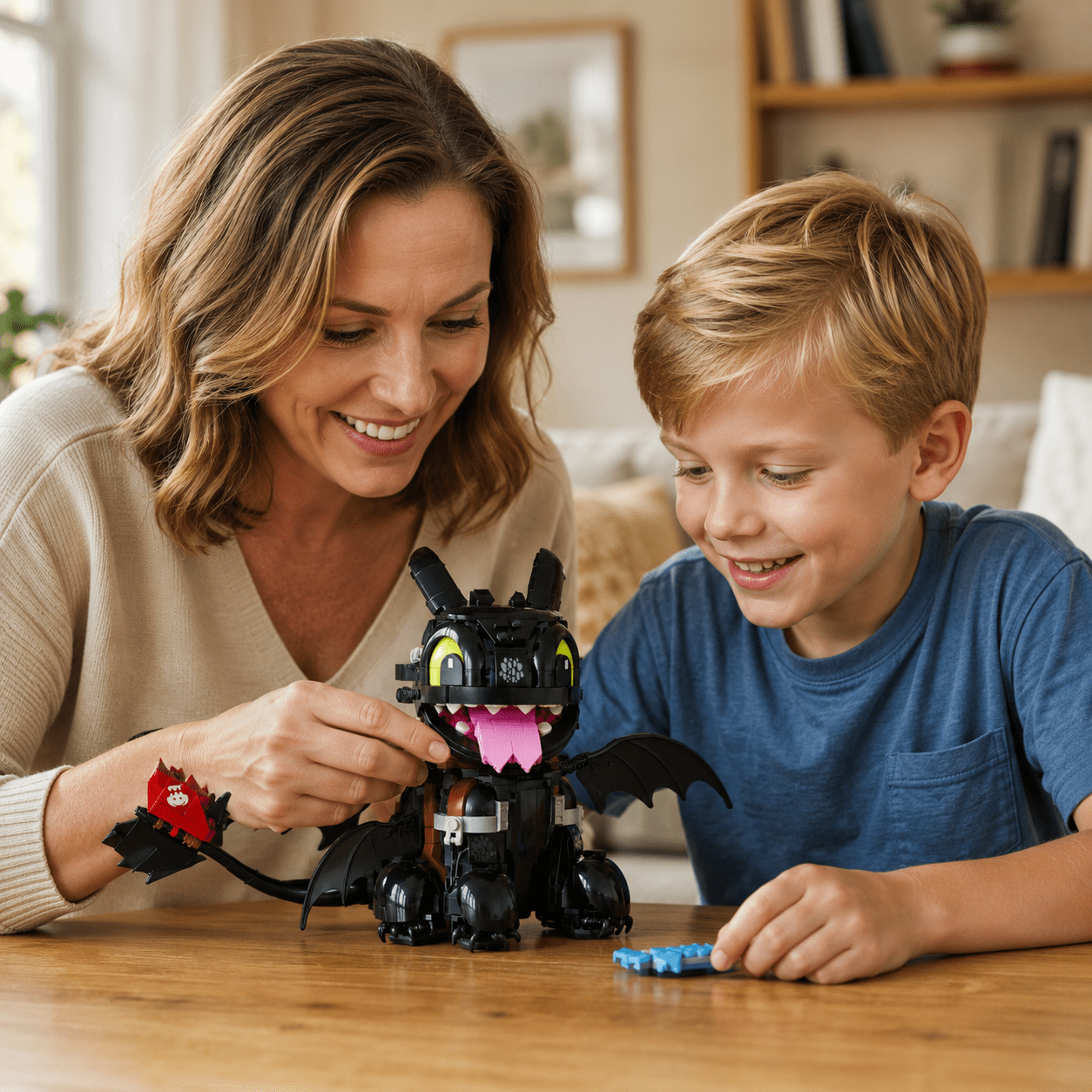 Toothless Dragon Building Set 784 Pieces Posable Night Fury Model How to Train Your Dragon Display Decor