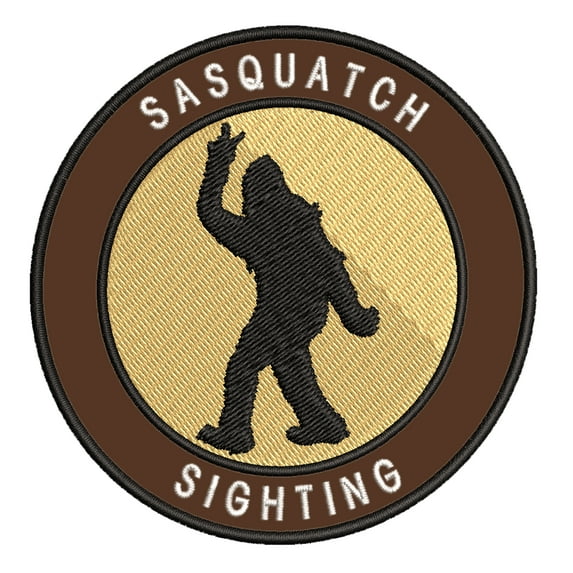 Sasquatch Sighting 3.5" Iron On Or Sew On Embroidered Fabric Badge Patch Unexplained Mysteries Iconic Series