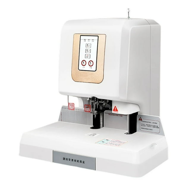 GD569 Automatic Voucher Binding Machine 5cm Electric Punching Machine Hot Melt Riveting Tube Glue Installation Machine ,Pinpoint Punching