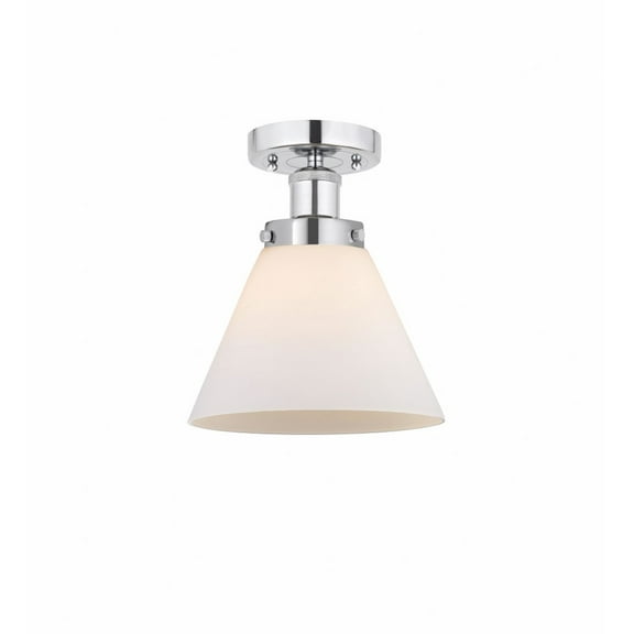 Innovations Lighting - Cone - 1 Light Semi-Flush Mount In Industrial Style-9.75