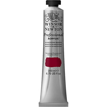 WINSOR & NEWTON / COLART 2337545 ARTISTS ACRYLIC COLOUR 200ML QUINAC MAGENTA
