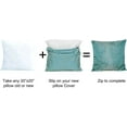 thumbnail image 2 of Home Soft Things Jacquard Throw Pillow Cover and Valance Set - Branch - Deep Teal - 56" x 19"/20" x 20", 2 of 3