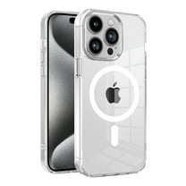 Dteck for iPhone 12 / 12 Pro Case,Compatible with MagSafe,Military-Grade Protection,Yellowing Resistant Scratch-Resistant Clear Back, Magnetic Phone Case 6.1 Inch,Clear