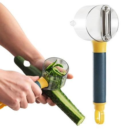 

Julam Fruit Vegetable Peeler Washable Peel Cutter with Storage Box Non-Slip Handle Peeling Tools with Sharp Blade convenient