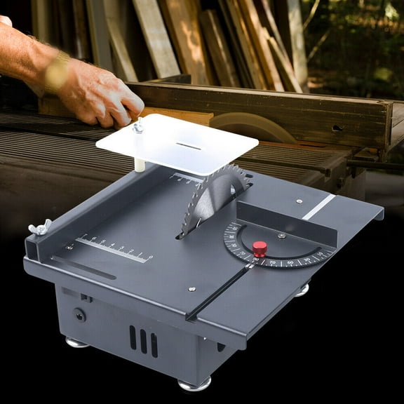 Miumaeov Mini Electric Table Saw Bench Circular Blade Woodworking Cutting Tool Machine