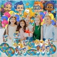 thumbnail image 4 of Bubble Guppies Birthday Cups Party Supplies Decor Backdrop Plates Fans Decorations Banner, 4 of 6