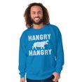 thumbnail image 5 of Funny Hungry Hangry Hippos Sweatshirt for Men or Women Brisco Brands 3X, 5 of 6