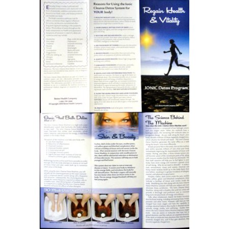 50 Pack of Color Glossy Tri-fold Brochures to Promote Ion Spa Chi Foot