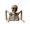 A, variant on Homellea Painted White Half Skeleton Halloween Prop, 9.45 Inch Plastic Tabletop Skeleton Torso For Mantel, Shelf, Desk, Haunted House, Graveyard Scene, Party Table And Spooky Decor