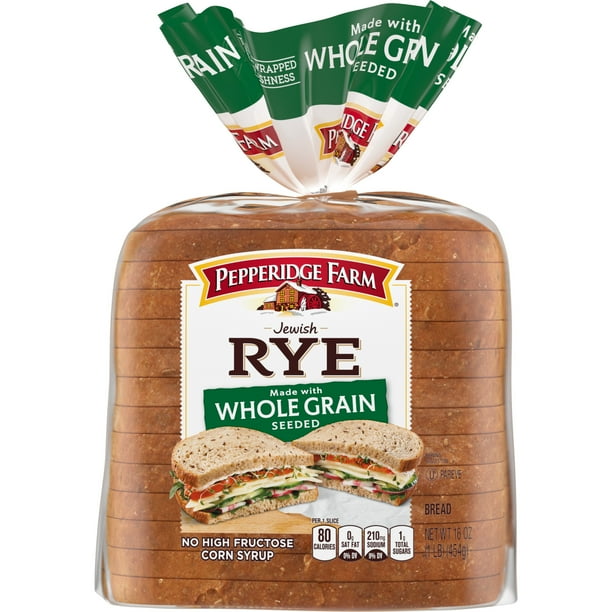 Pepperidge Farm Jewish Rye Seeded Whole Grain Bread, 16 oz. Loaf