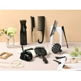 thumbnail image 2 of Square 13 Pcs Hair Brush Set, 3 Pieces Slick Back Hair Brushes for Toddlers, Women, Detangling Brush for Wet Dry Curly Hair, Edge Bristles Wide Tooth Rat Tail Combs for Baby Girls (Black), 2 of 4