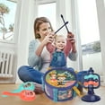 thumbnail image 4 of Deals! Danhjin Baby Musical Toys, Musical Toy Set with Drum and Sand Hammers Instrument, Early Learning Percussion Instrument for Infants Safe ABS Plastic, Christmas Gifts for Newborn Boys and Girls, 4 of 6