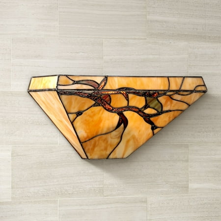 Robert Louis Tiffany Budding Branch 14 Wide Style Gl Robert Louis Tiffany Budding Branch 14 Wide Style Gl Wall Sconce