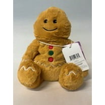 Warmies 9099691 Gingerbread Boy Stuffed Animals Plush Toy - Brown