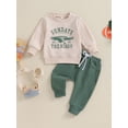 thumbnail image 4 of Toddler Boy Girl Football Outfits 6M 12M 18M 24M 3Y Sundays Are for the Bird Eagle Sweatshirts Top Pants Set 2Pcs Game Day Clothes, 4 of 10