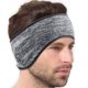 thumbnail image 2 of 2 piezas de orejeras deportivas cálidas para hombres y mujeres orejeras plegables al aire libre orejeras de invierno orejeras orejeras más orejeras de terciopelo (negro + gris) JAMW Sencillez, 2 of 5
