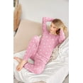 thumbnail image 2 of Ekouaer Womens Jogger Pajama Sets Long Sleeve Sleepwear Round Neck Nightwear Soft Pjs Lounge Sets with Pockets, 2 of 5