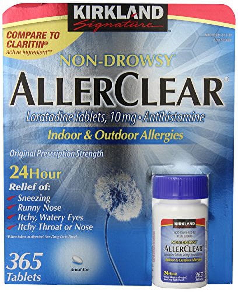 KS Non Drowsy AllerClear - 365 Tablets
