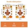 thumbnail image 2 of Thanksgiving Fall Yard Flags Happy Thanskgiving Cute Pumpkins Double-Side Yard Flags, 28x40in Versatile Turkey Cartoon Garden Flag Decoration for Garden Lawn House Balcony Porch, 2 of 6