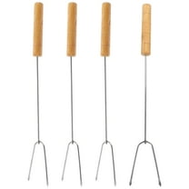 GOOHOCHY  4 Pcs Barbecue Skewer Camping BBQ Accessories Meat Skewers Kabobs for Grill