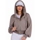 thumbnail image 3 of Sudaderas con Capucha y Cremallera para Mujer, Sudaderas , Casuales, Cómodas y Bonitas, Chaquetas con Cremallera, Conjuntos de Otoño A . Marrón XXL, 3 of 10