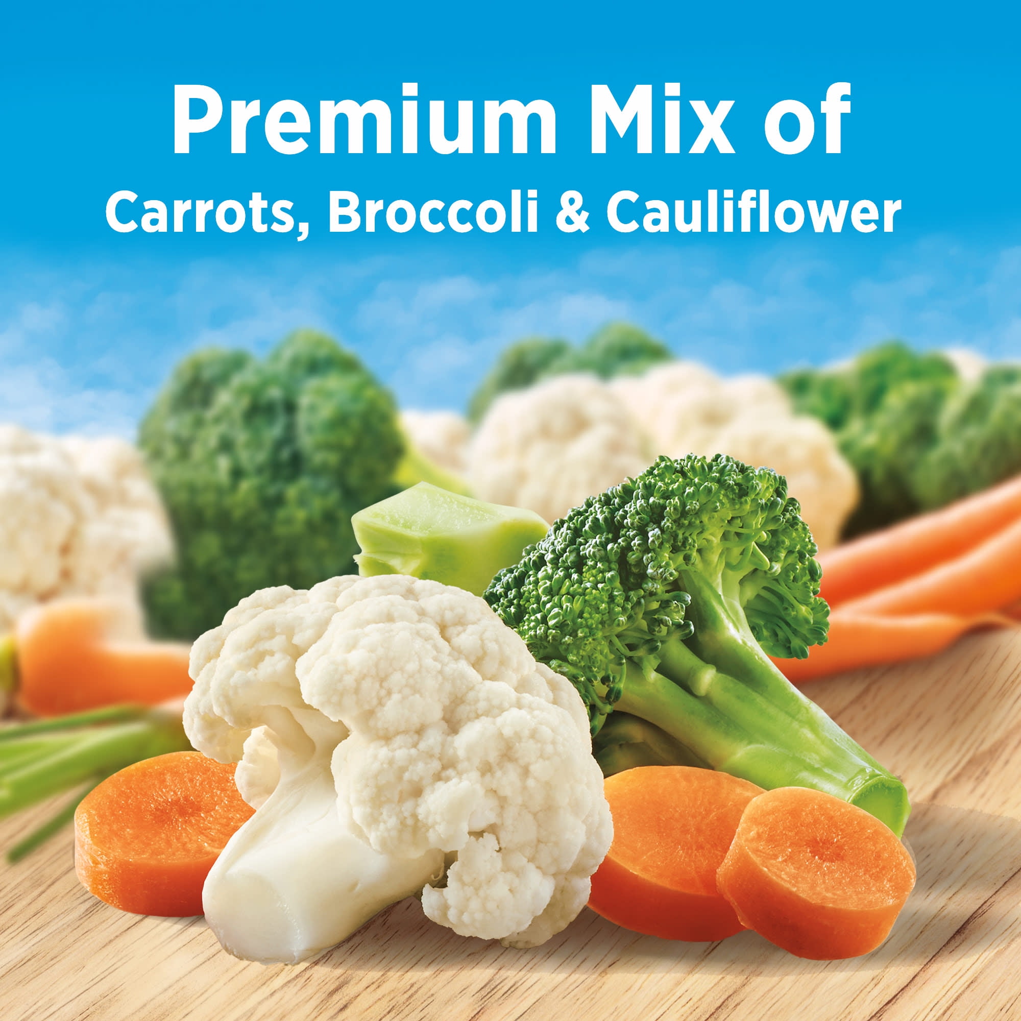 Birds Eye Steamfresh Carrots, Broccoli and Cauliflower, Frozen Vegetables, 10.8 oz. Bag