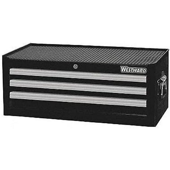 26-5/16"W Intermediate Chest 3 Drawers, Black, 16-15/16"D x 10-5/8"H