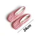 thumbnail image 2 of 1Pairs Womens Thick & Warm Slipper Socks with Non Slip Grippers - House Socks,light pink, 2 of 5