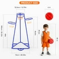 thumbnail image 3 of Bruce&Shark Basketball Hoop Portable Basketball Stand Toys Basketball Indoor Outdoor, Portable Basketball with 4 Hoops at Varying Heights and 4 Balls Toy Set, 3 of 8