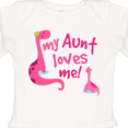 thumbnail image 4 of Inktastic My Aunt Loves Me Girls Long Sleeve Baby Bodysuit, 4 of 5