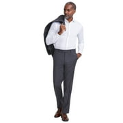 Tallia Mens Classic fit Dress Pants 30 / 30 Charcoal Grey Solid