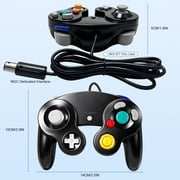 Gamecube Controller,2 Pack Wired Controller for Gamecube Console,Black