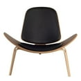 thumbnail image 1 of Shell Chair (Genuine Leather) with Three-Leg Design and Premium Upholstery, 1 of 5