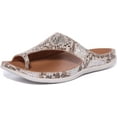 thumbnail image 6 of Strive Capri Women's Leather Mule Sandal With Toe Loop In Snake Size 5.5/6, 6 of 6