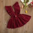 thumbnail image 5 of Shuttle tree Toddler Baby Girls Corduroy Strap Suspender Skirt Overalls Dress Outfit, 5 of 8