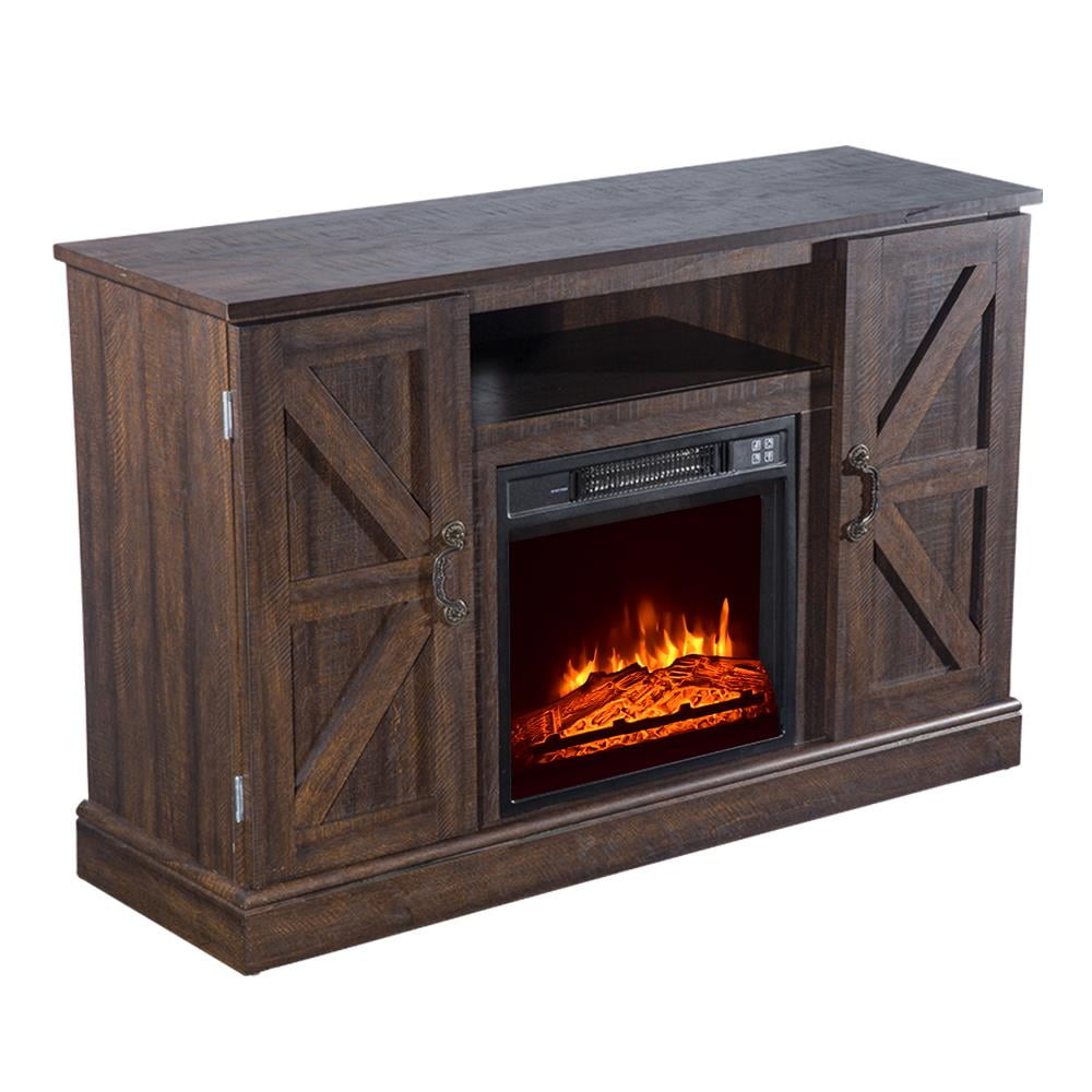 Winado 1400W Builtin Wood Electric Fireplace Heater Timer